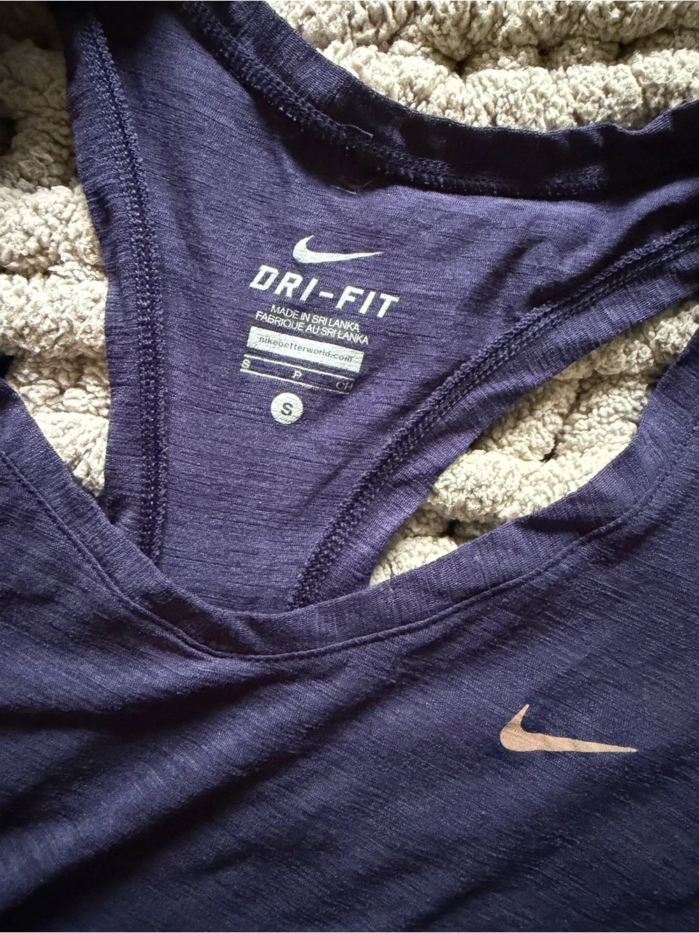 Nike Dri-FIT Navy Blue Racerback Tank Top